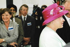 Marion Werwoll beim Empfang mit Queen Elizabeth II.©Dr. Rainer Seider